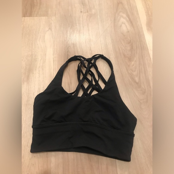 Black Women's Sports Bra - Picture 2 of 7